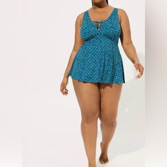 torrid Other - Torrid blue mermaid tankini women’s plus size 2